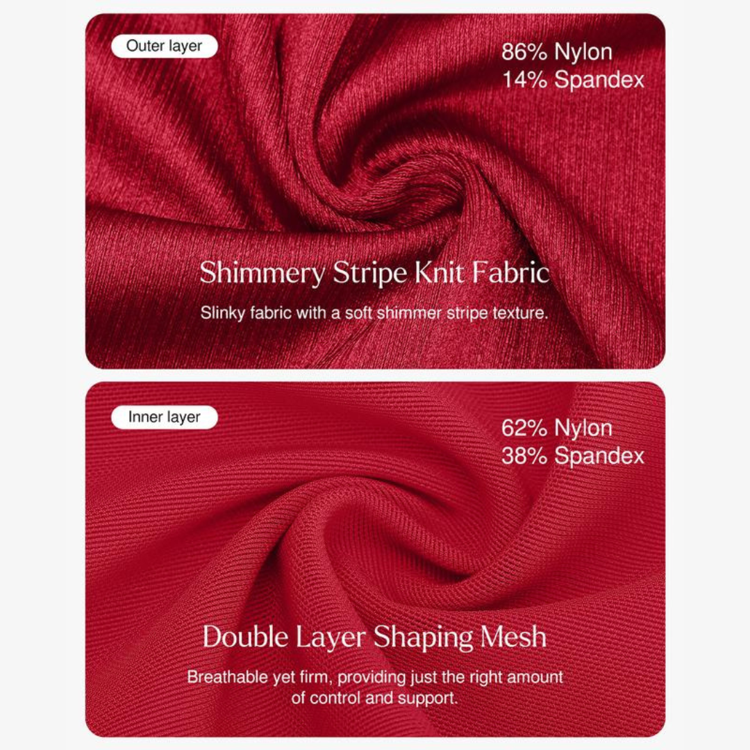 Slimming Tummy Control Satin Dress